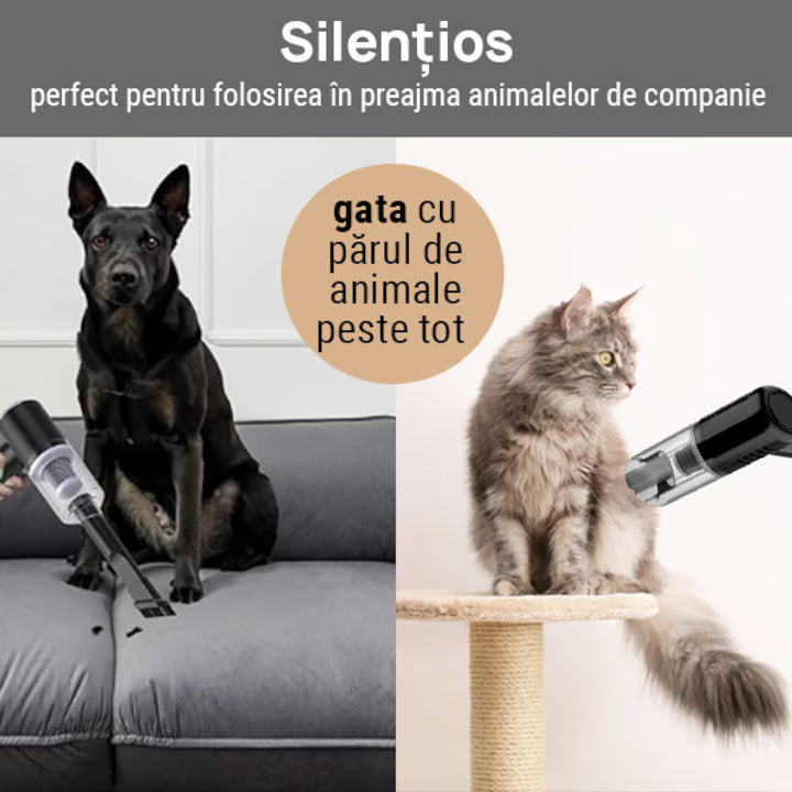 Aspirator Portabil 3 în 1, Autonomie 30-45 min